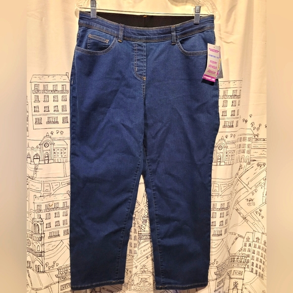 alison daley Denim - NWT Allison Daley Comfort Fit Super Stretch Straight Leg Jeans Size 14P S